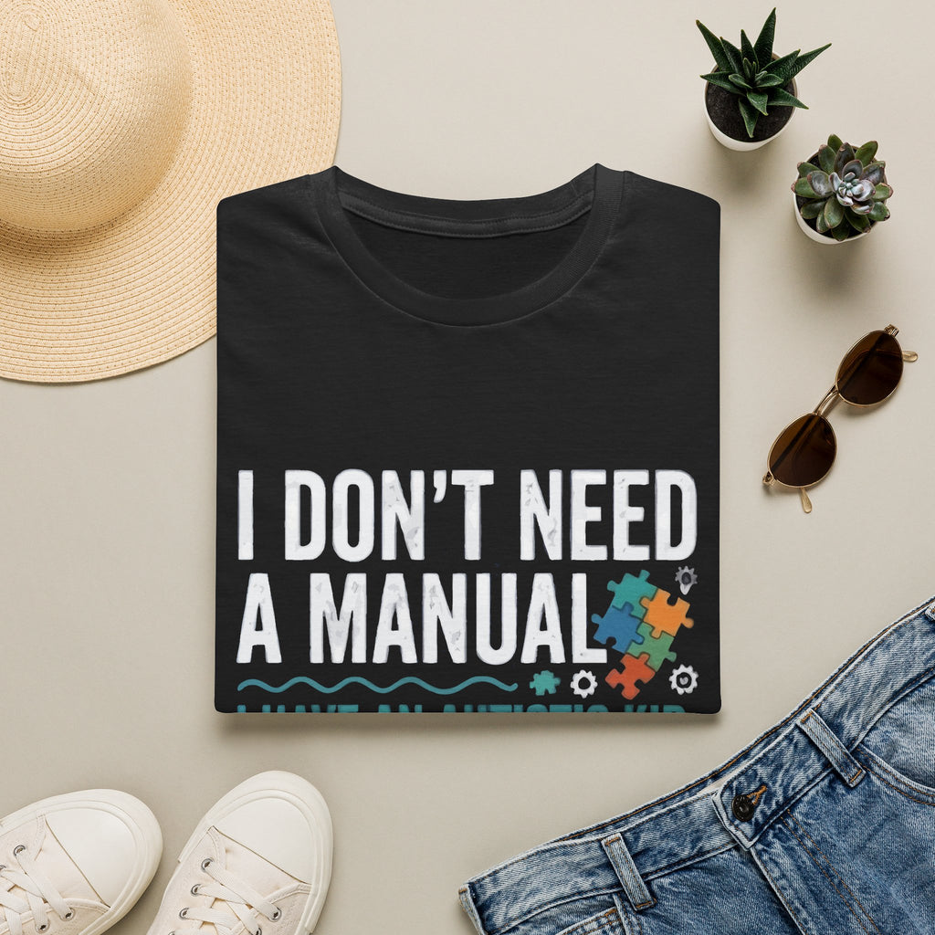 Autism T‑Shirt — "I Don't Need a Manual, I Have an Autistic Kid" Puzzle‑Piece Tee