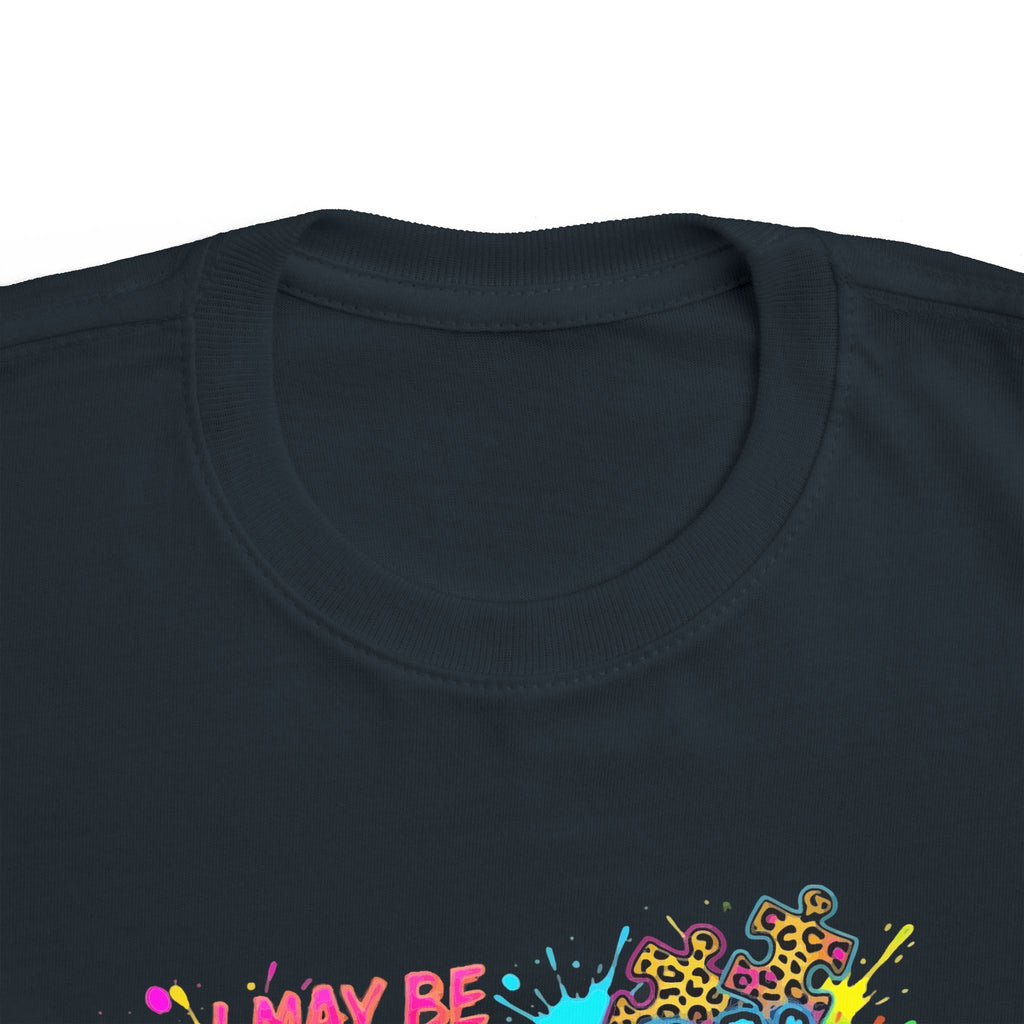 Toddler Tee - "I May Be Non Verbal But My Momma Ain't" Colorful Graffiti Autism Awareness Shirt