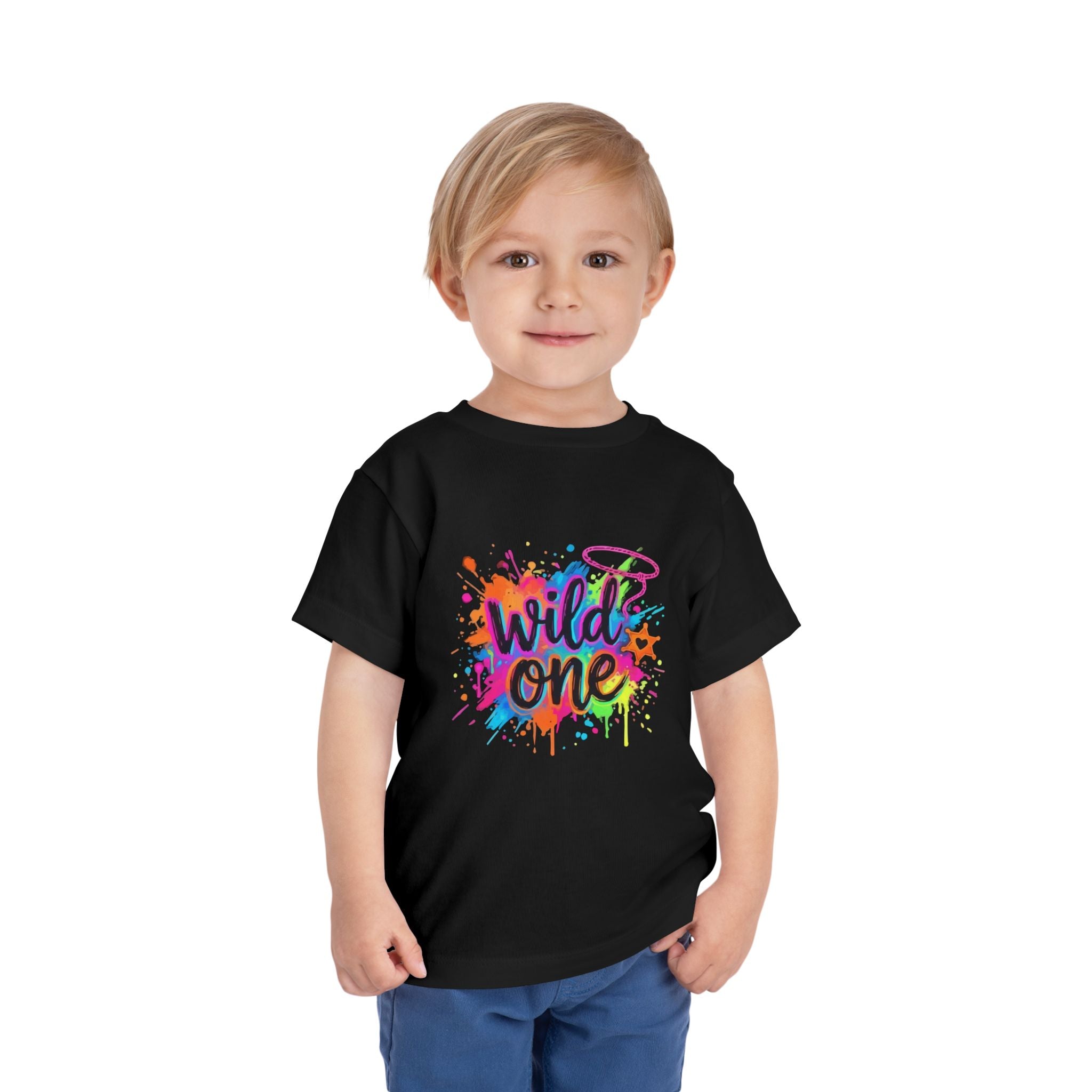 Wild One Toddler Tee — Colorful Graffiti 1st Birthday Shirt