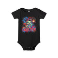 Baby Onesie "Light It Up" Patriotic Firework Elf Graphic Infant Bodysuit