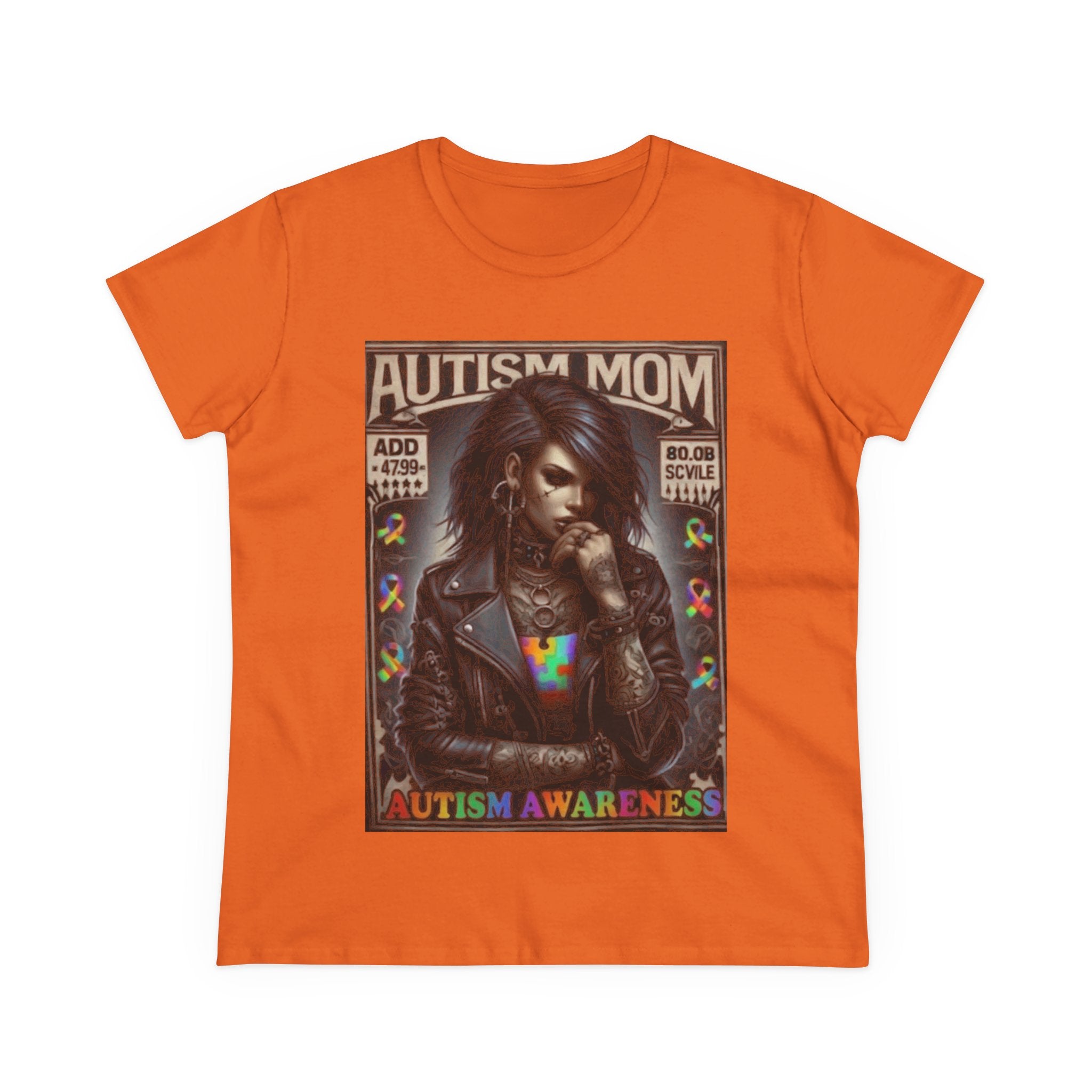 Autism Mom Tee — Gothic Rock Autism Awareness Women's T‑Shirt