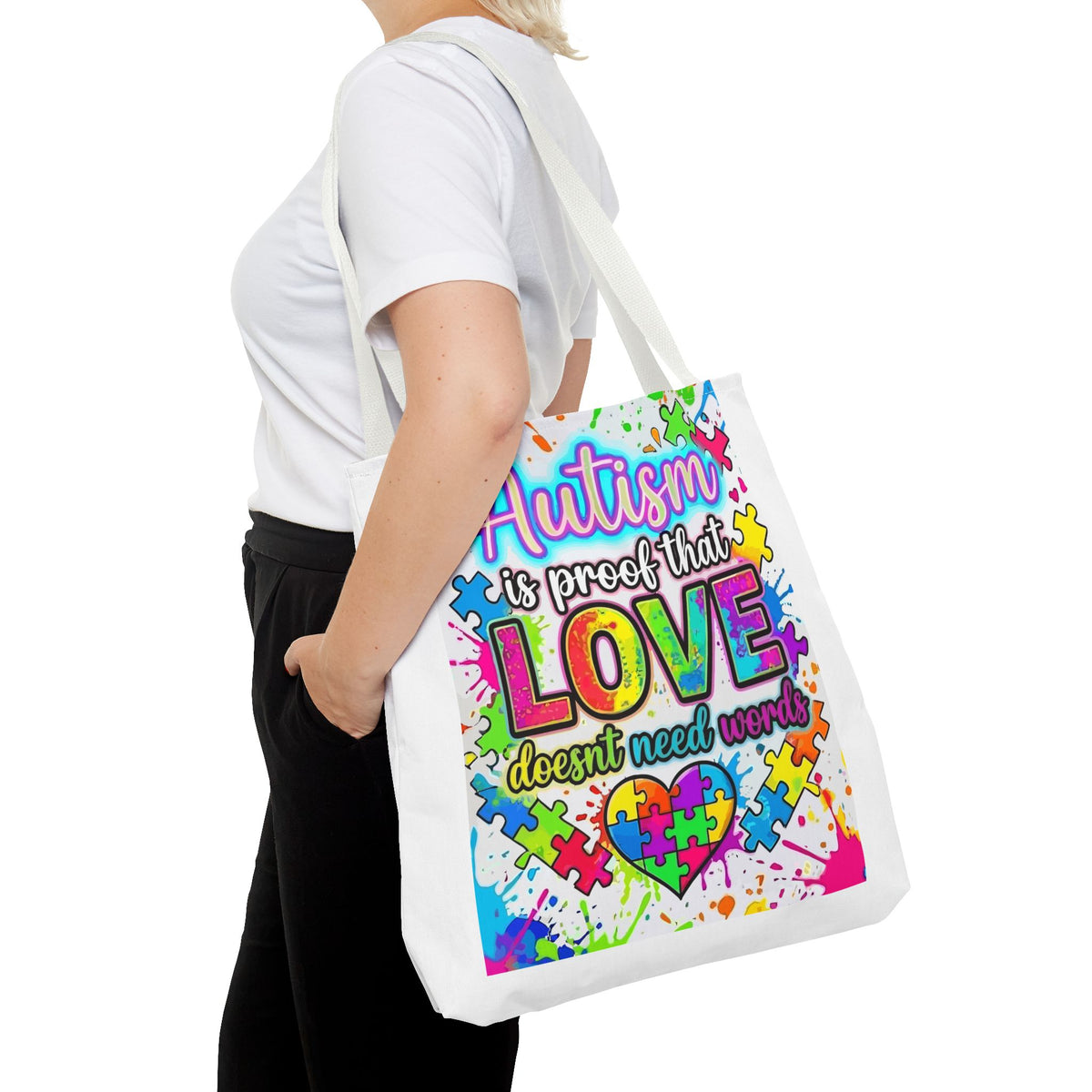 Autism Is Proof That Love Doesn’t Need Words Tote Bag