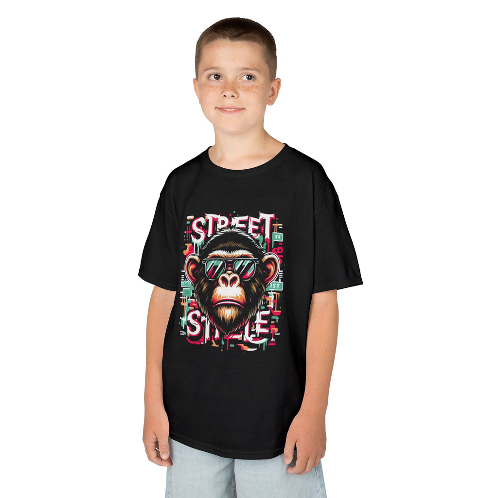Kids Tee — 'Street Style' Sunglasses Chimp Graphic