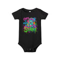 Infant Onesie — "Oops I Made Stinky" Colorful Monster Baby Bodysuit