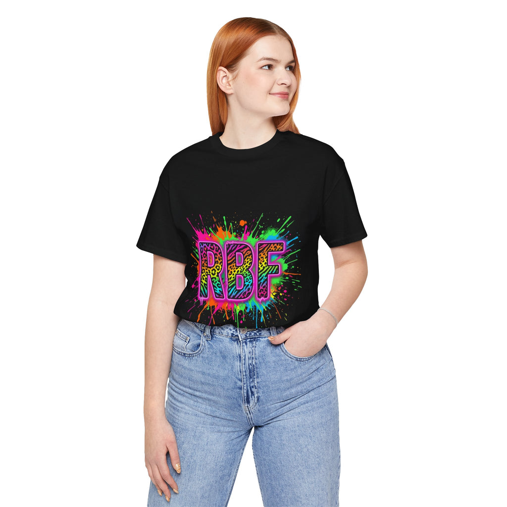 RBF Color Splash Tee — Bold Graphic RBF Shirt