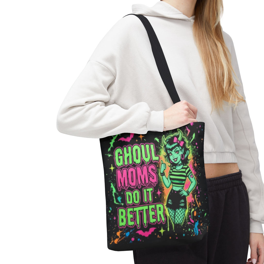 Ghoul Moms Do It Better Tote Bag — Retro Halloween Mom Gift