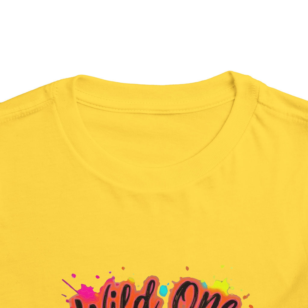Wild One Toddler Tee — Colorful Cowboy Boots 1st Birthday Shirt