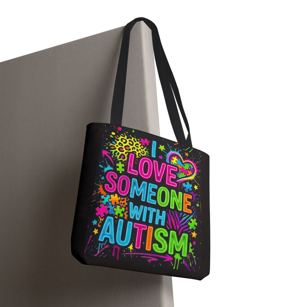 Love Someone with Autism Awareness Tote Bag