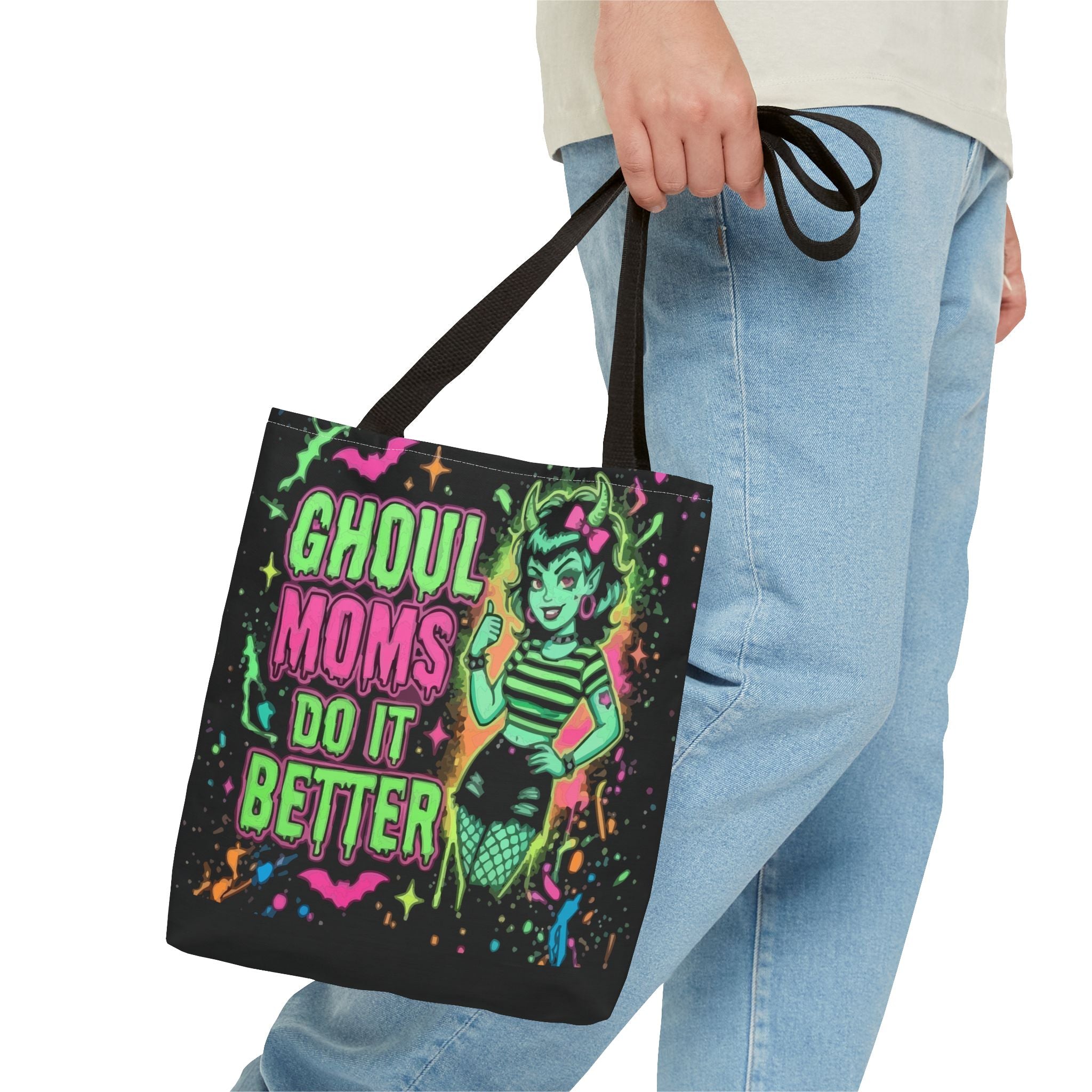 Ghoul Moms Do It Better Tote Bag — Retro Halloween Mom Gift