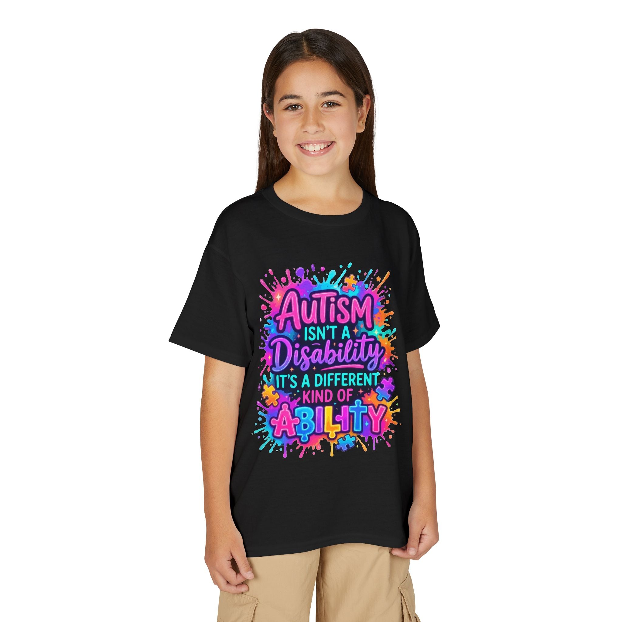 Autism Isn’t A Disability Youth T-Shirt — Different Kind of Ability Pride Tee