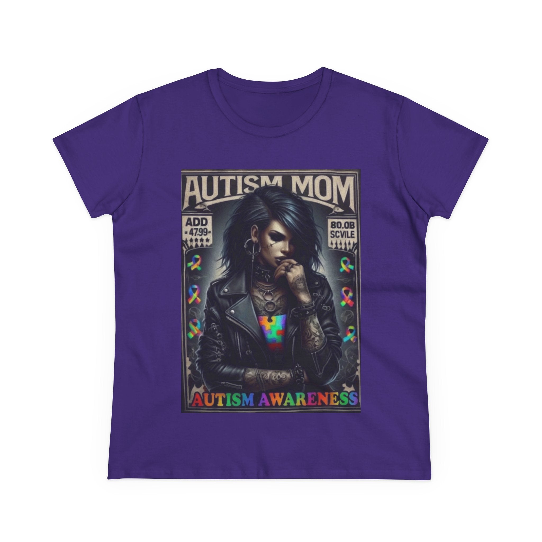Autism Mom Tee — Gothic Rock Autism Awareness Women's T‑Shirt
