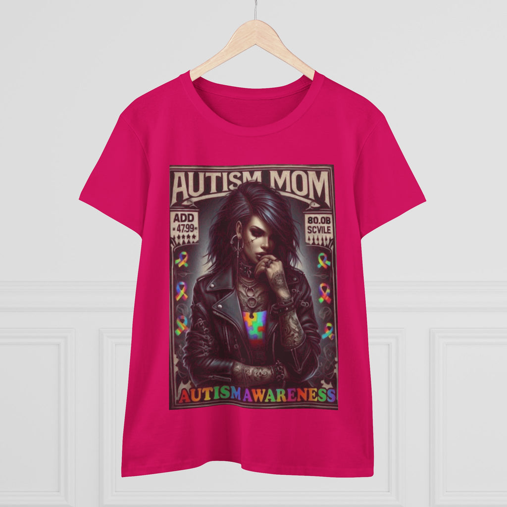 Autism Mom Tee — Gothic Rock Autism Awareness Women's T‑Shirt