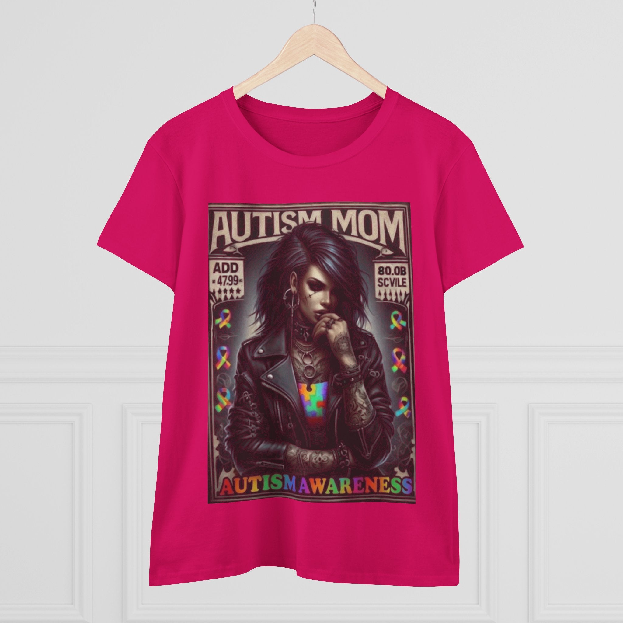 Autism Mom Tee — Gothic Rock Autism Awareness Women's T‑Shirt