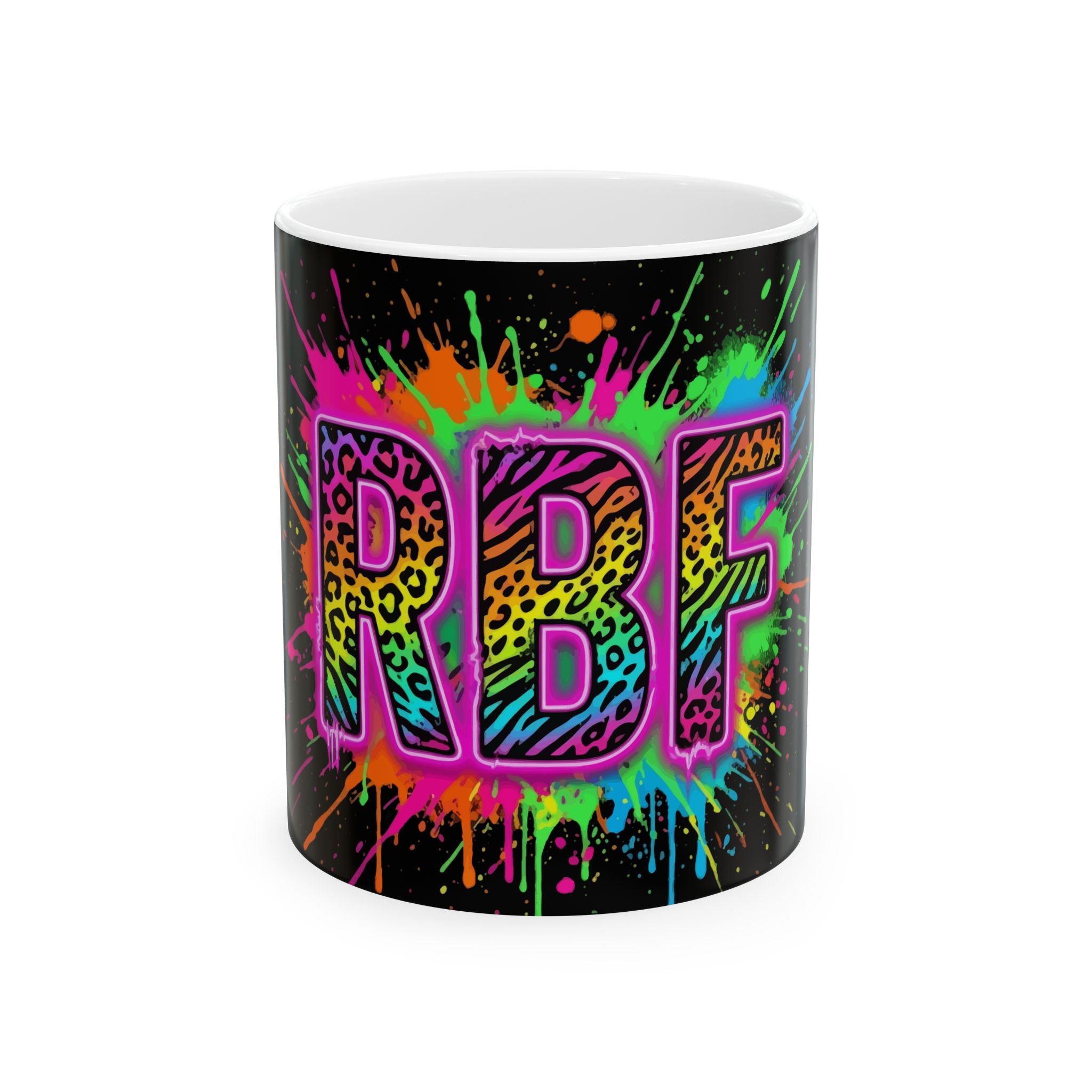 RBF Neon Splatter Ceramic Mug (11oz/15oz)