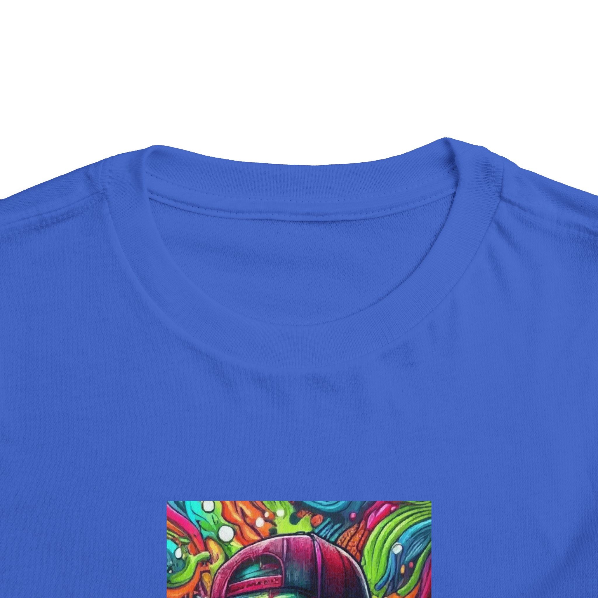 Toddler Tee — Psychedelic Zombie Skull Graphic Kids Shirt
