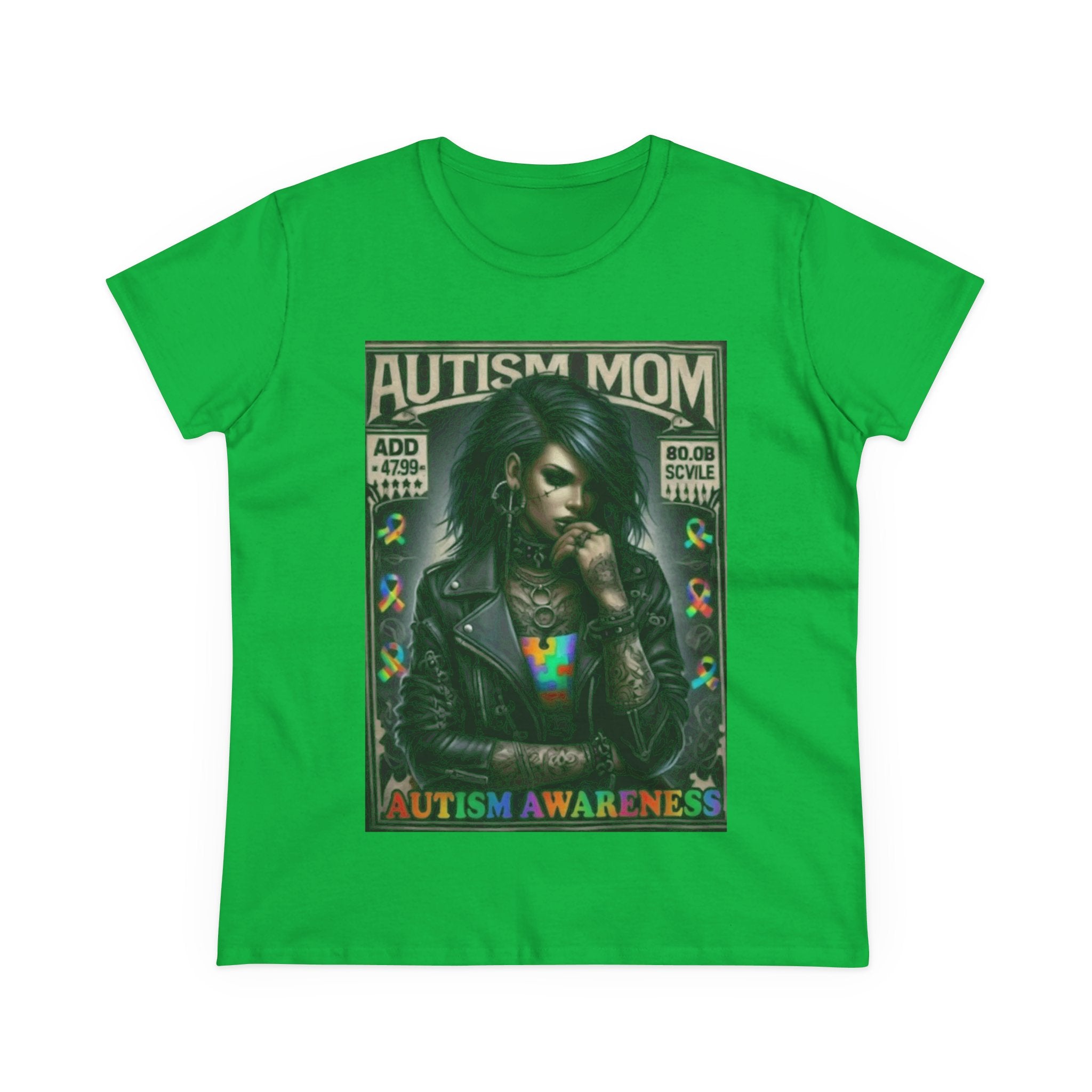 Autism Mom Tee — Gothic Rock Autism Awareness Women's T‑Shirt
