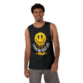 Melting Smile Tank Top — "Living My Best Life" Graphic Muscle Tee