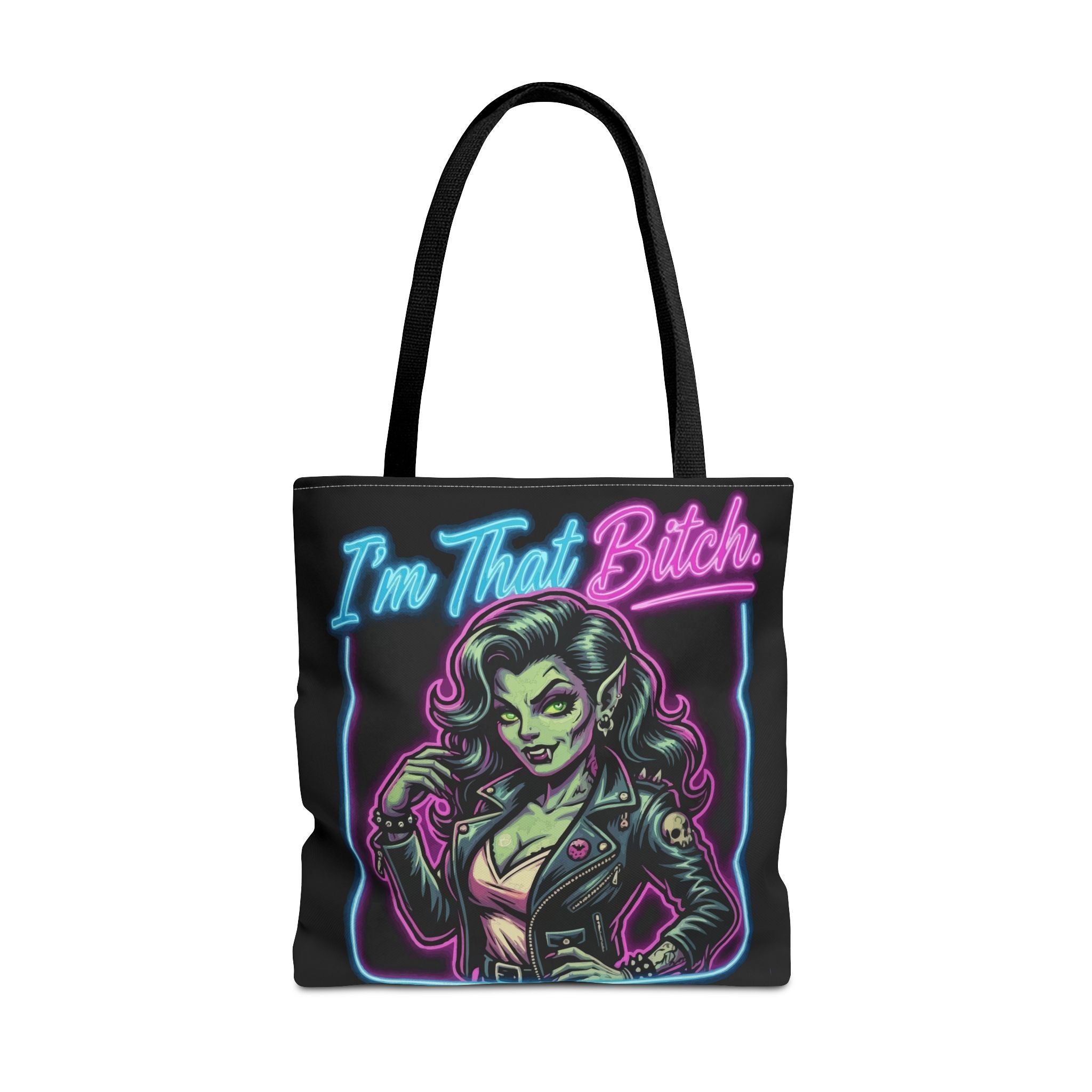 Tote Bag — "I'm That Bitch" Neon Pin-Up Tote