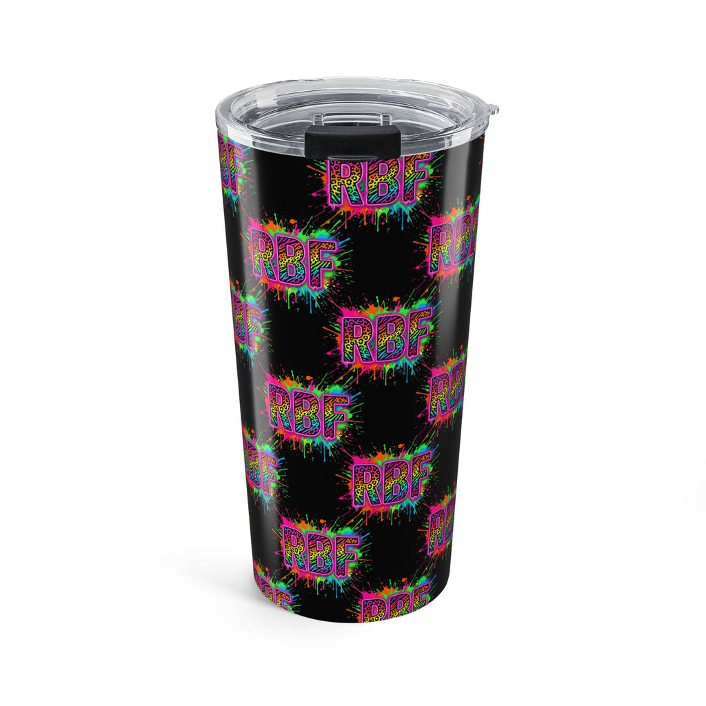 20oz Tumbler — Neon Drip "RBF" Stainless Steel Travel Cup