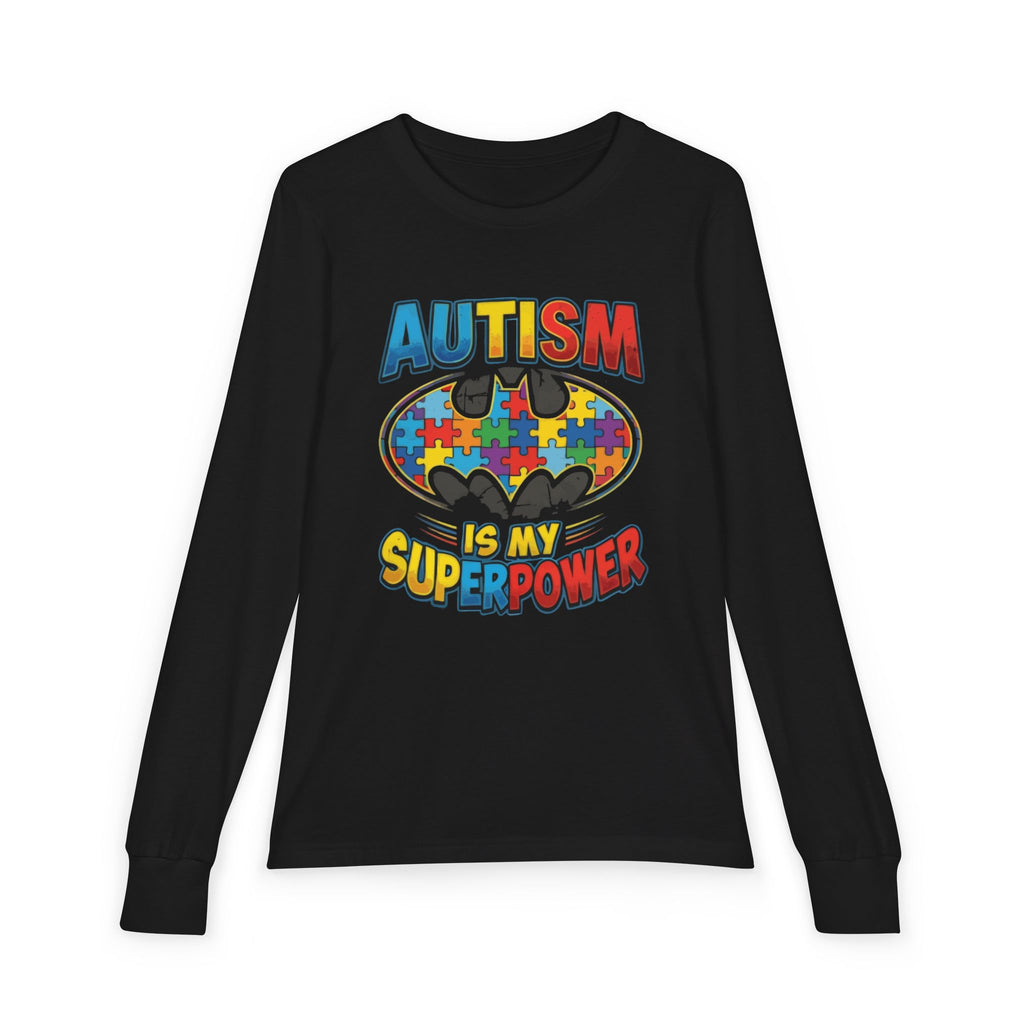 Autism Is My Superpower Youth Long Sleeve Tee