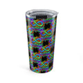 Autism Awareness Infinity 20oz Tumbler — Colorful Puzzle Ribbon Travel Cup