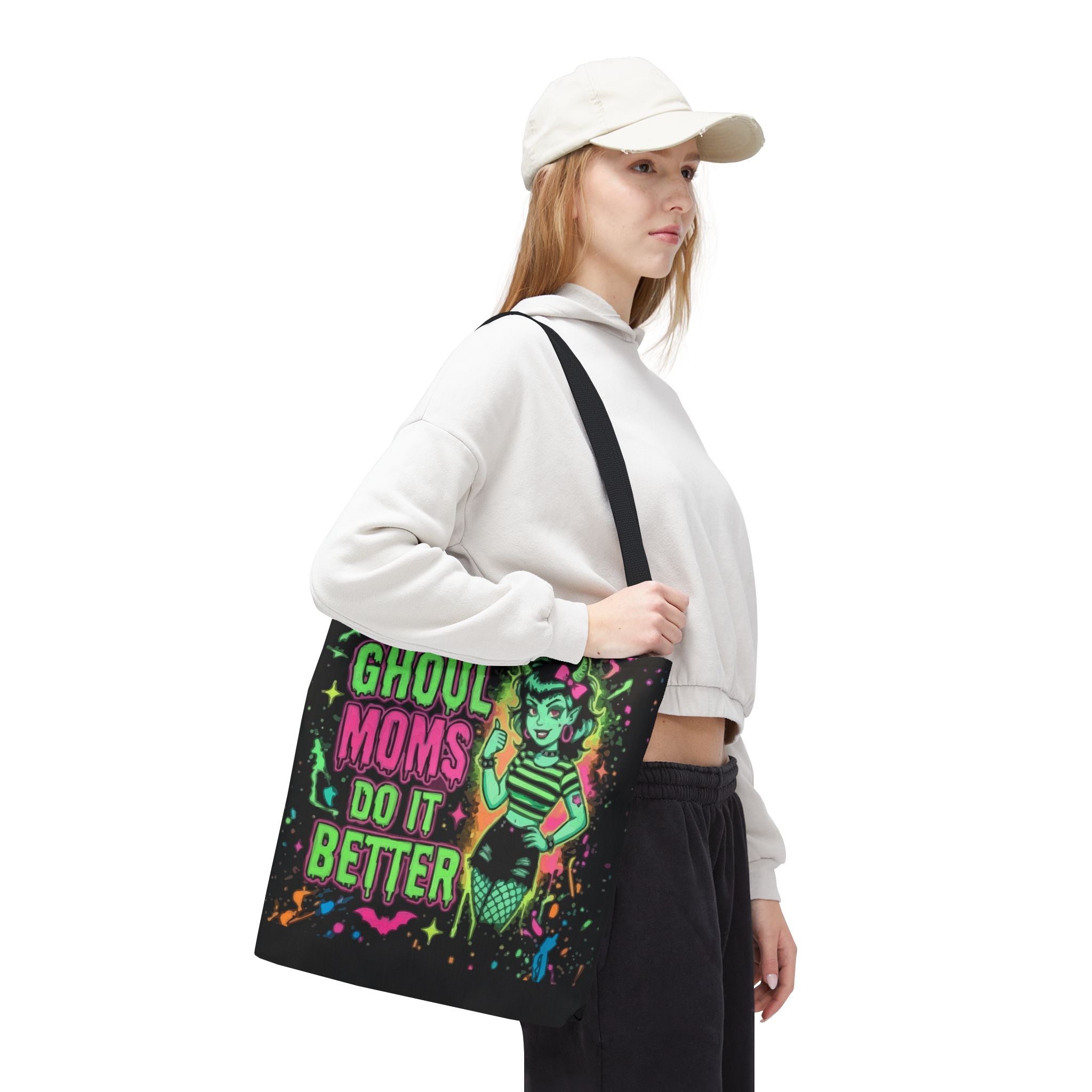 Ghoul Moms Do It Better Tote Bag — Retro Halloween Mom Gift