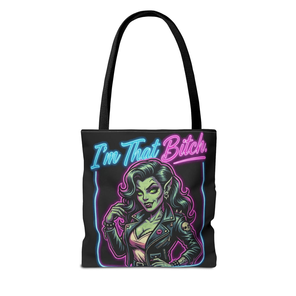 Tote Bag — "I'm That Bitch" Neon Pin-Up Tote
