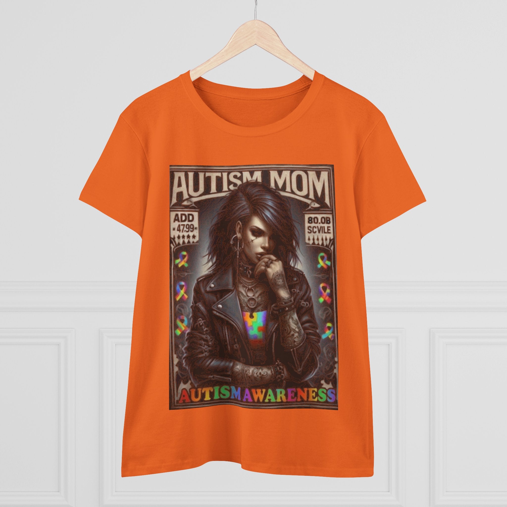 Autism Mom Tee — Gothic Rock Autism Awareness Women's T‑Shirt