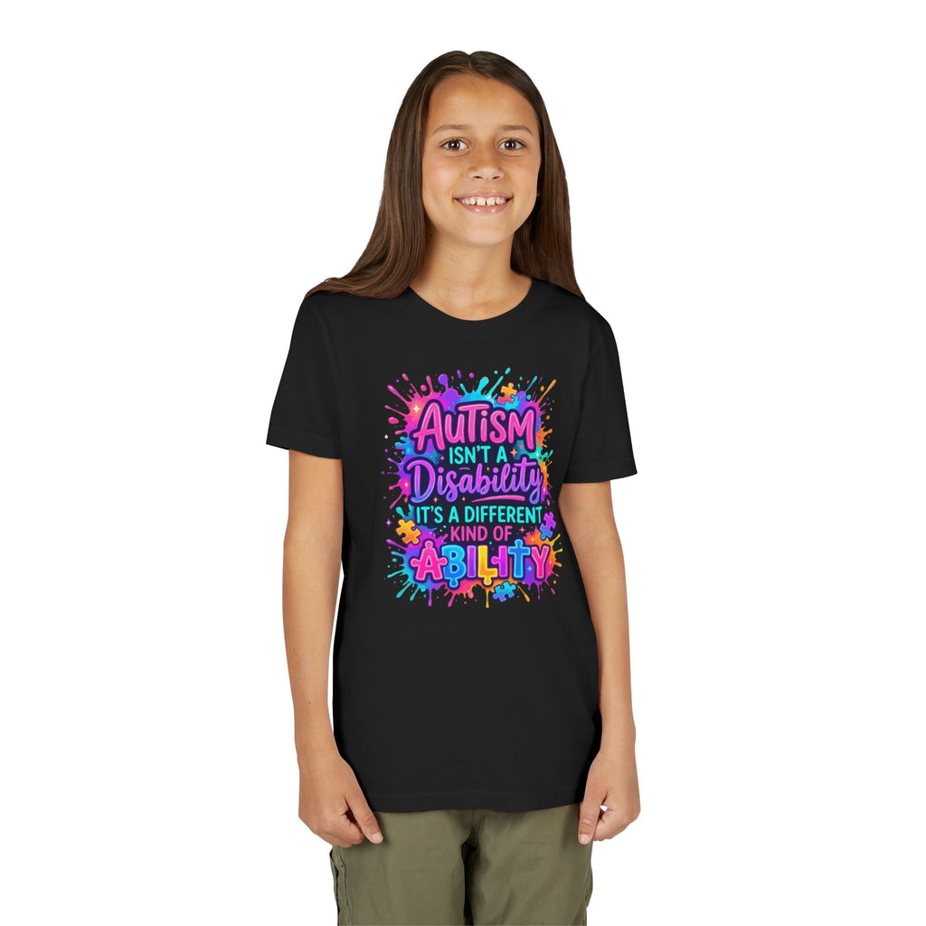 Autism Isn’t a Disability Youth Tee — Different Kind of Ability Kids Shirt