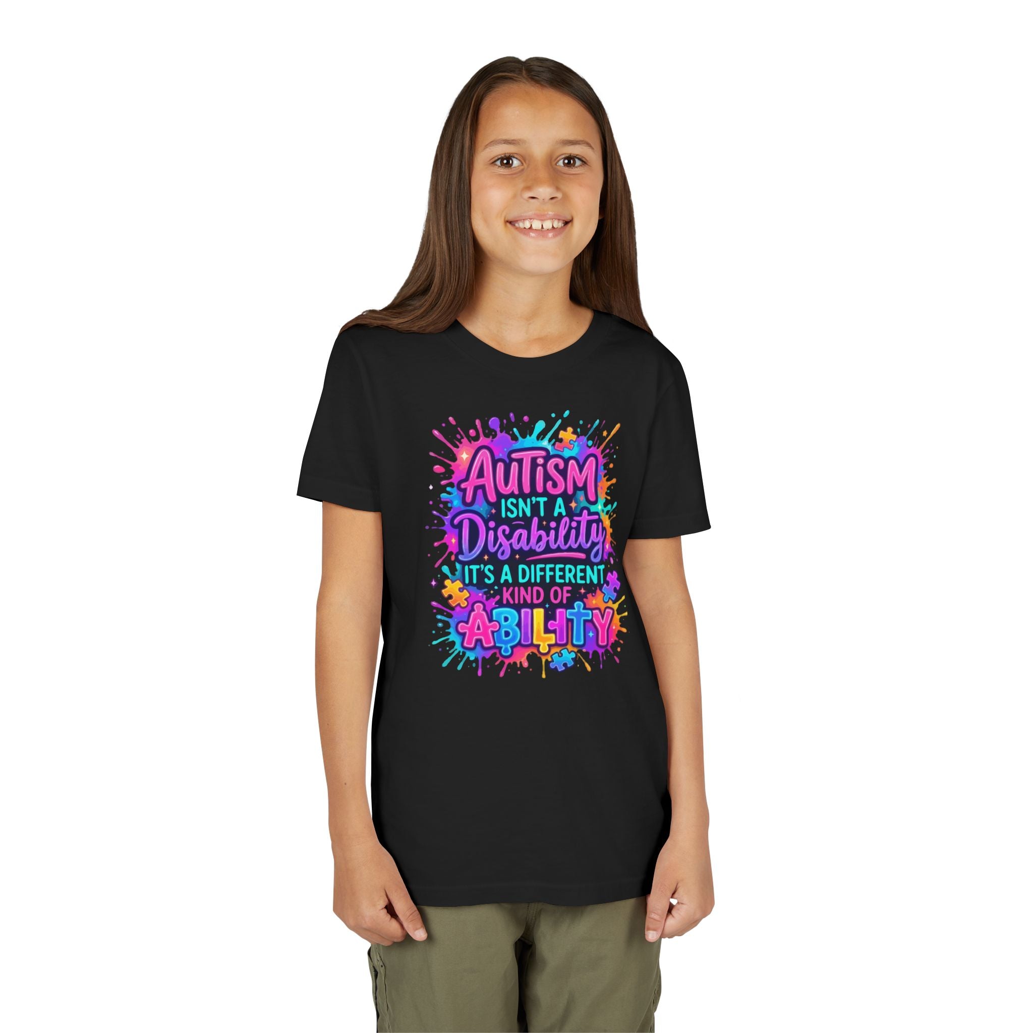 Autism Isn’t a Disability Youth Tee — Different Kind of Ability Kids Shirt
