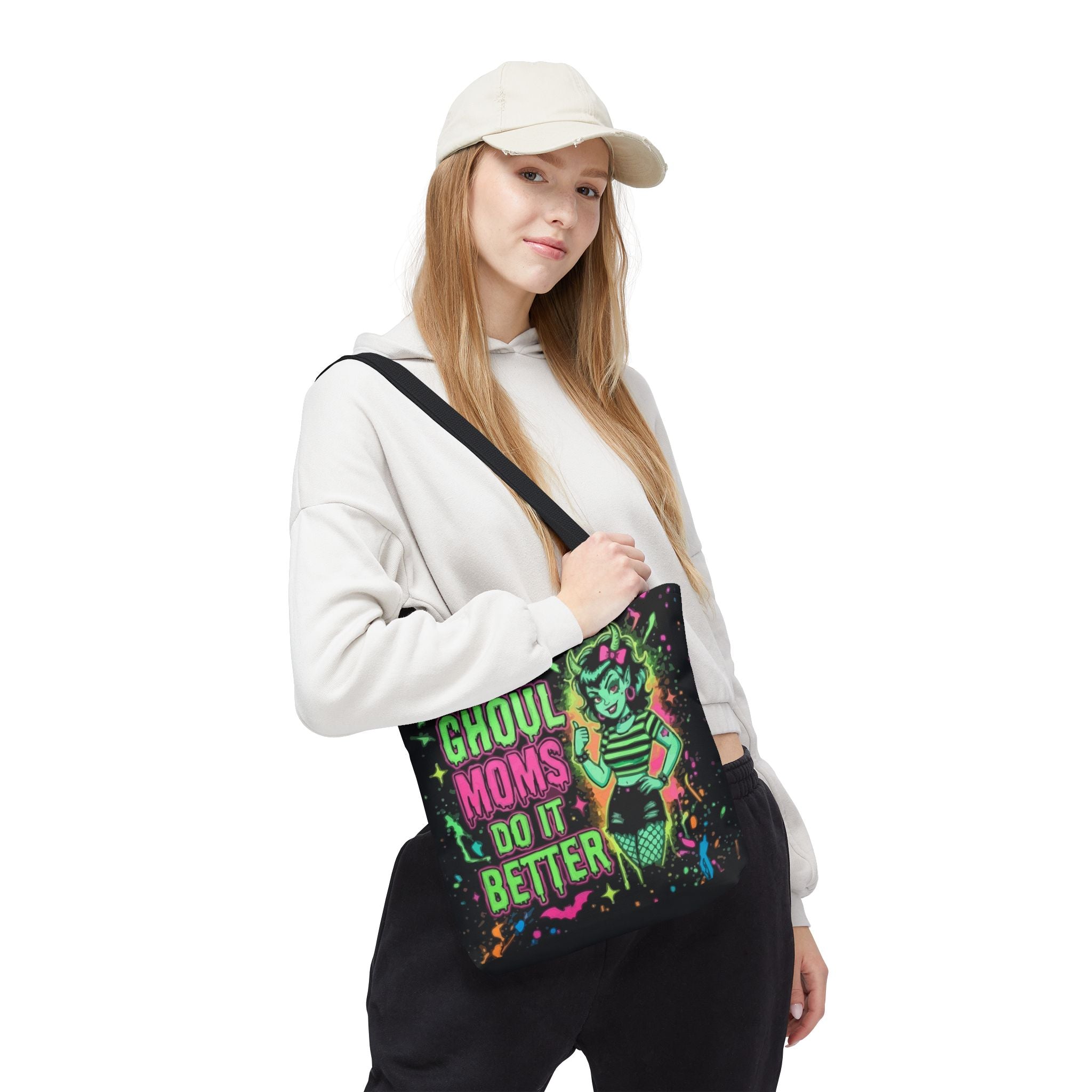 Ghoul Moms Do It Better Tote Bag — Retro Halloween Mom Gift