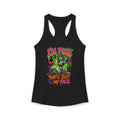 I'm Fine That's Just My Face Ghoul Racerback Tank — Women's Halloween Tank