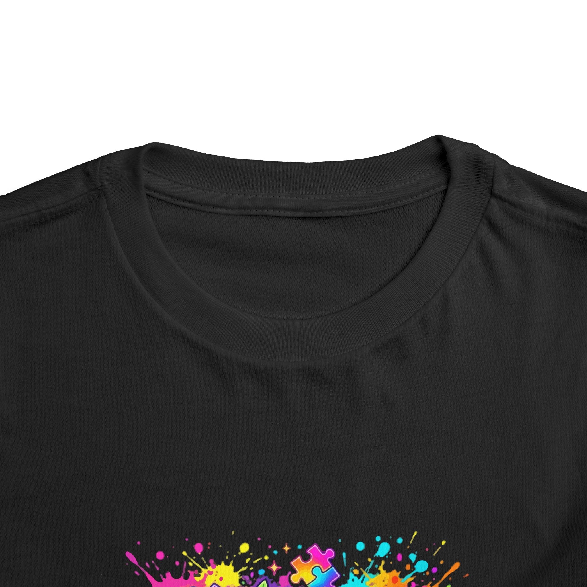 Autism Is My Superpower Toddler Tee — Colorful Dino Autism Awareness Shirt