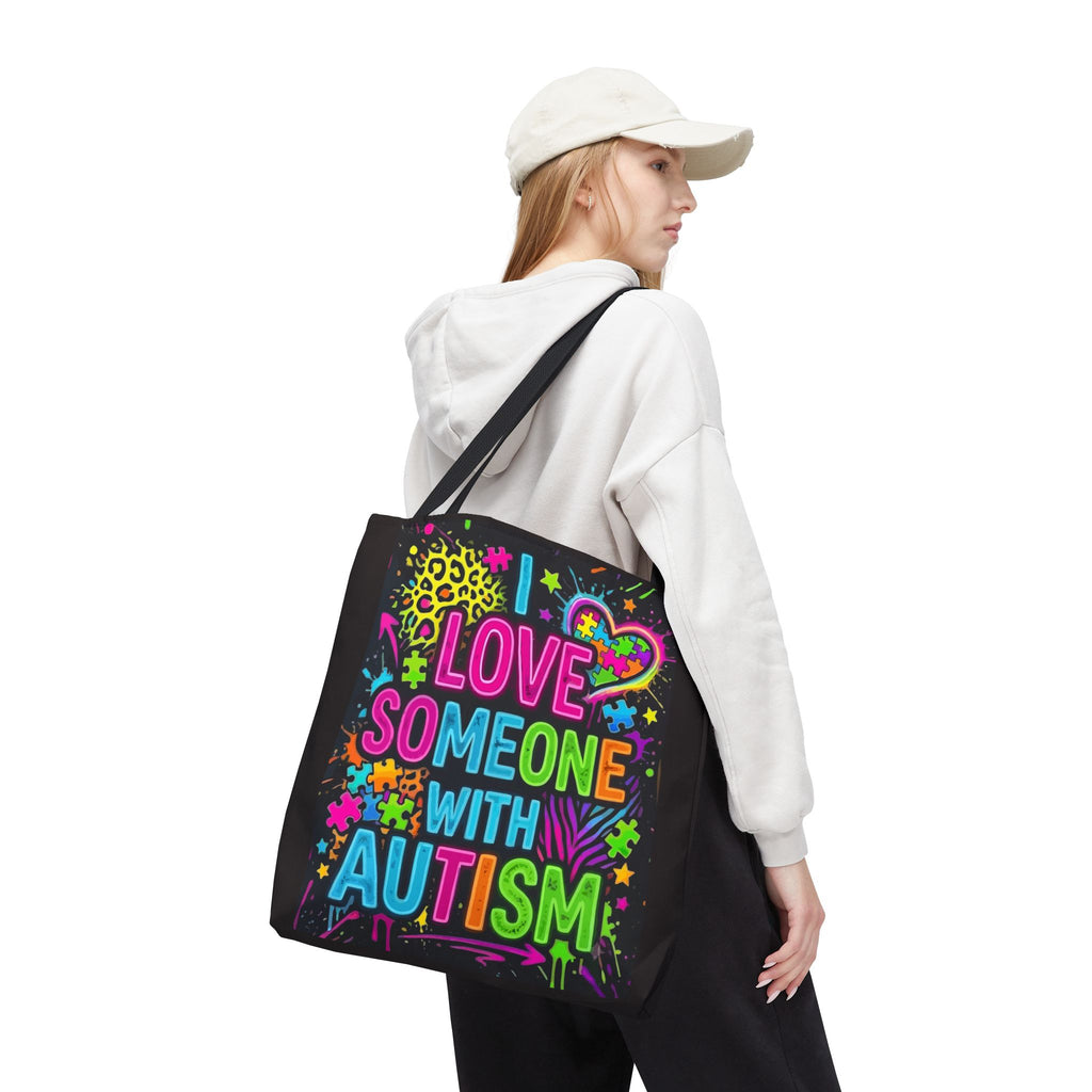 Love Someone with Autism Awareness Tote Bag