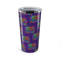 Autism Awareness 20oz Tumbler – Colorful Puzzle Splash Travel Cup