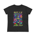 Zombie Pinup Tee — "Belle" Neon Horror Vintage Womens T-Shirt