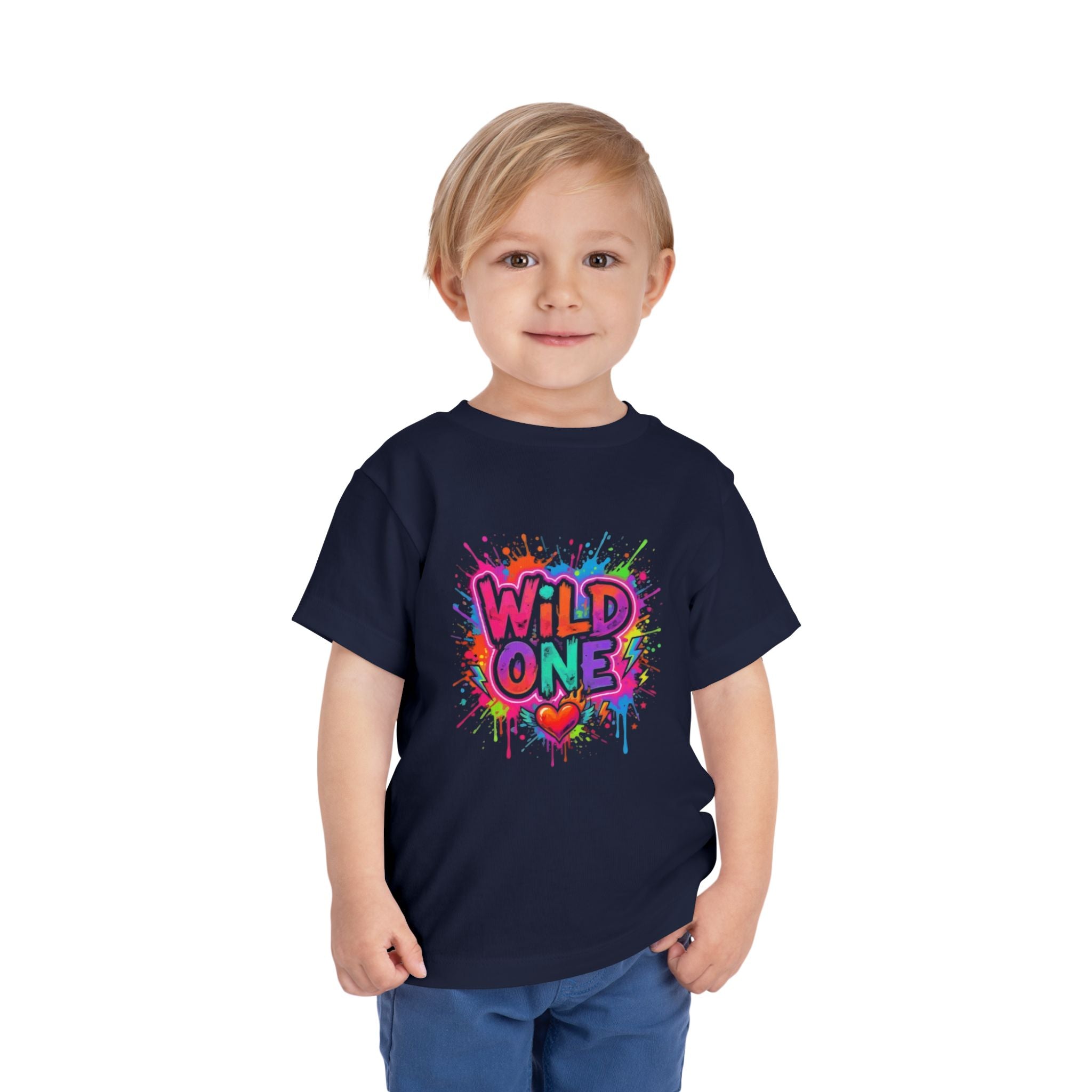 Wild One Toddler Tee — Colorful Graffiti First Birthday Shirt
