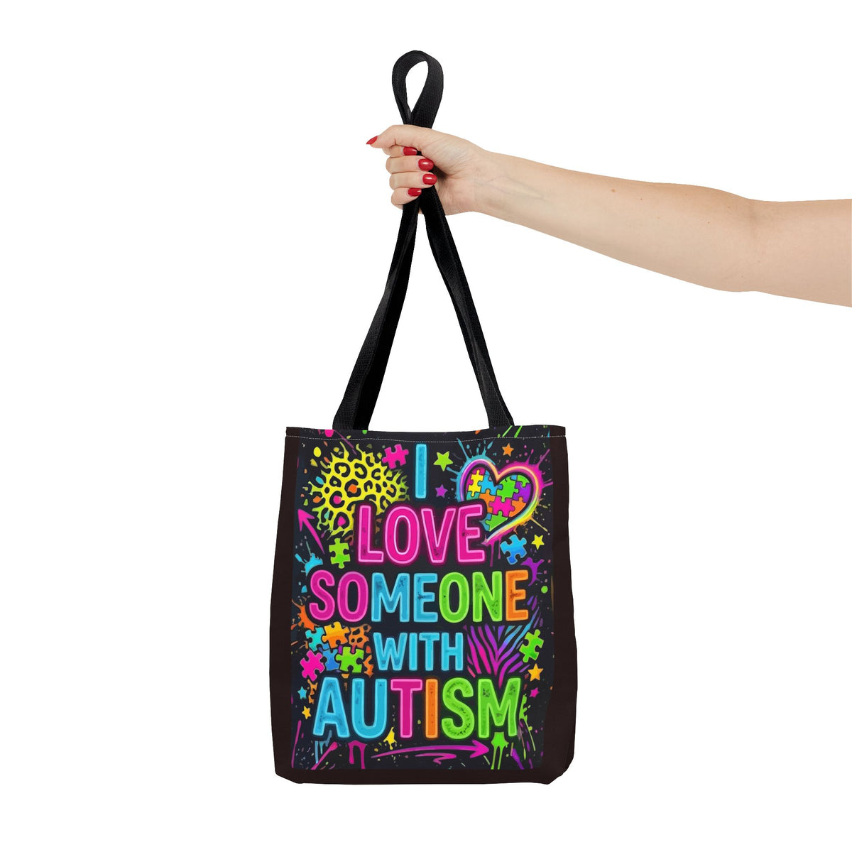 Love Someone with Autism Awareness Tote Bag