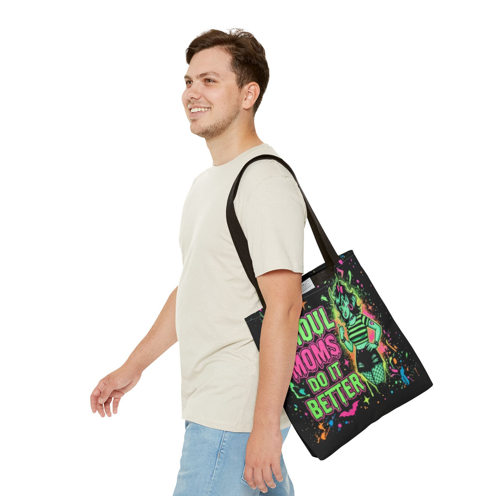Ghoul Moms Do It Better Tote Bag — Retro Halloween Mom Gift