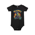 Infant Onesie - "Hell on Wheels" Baby Motorcycle Rider Graphic Bodysuit