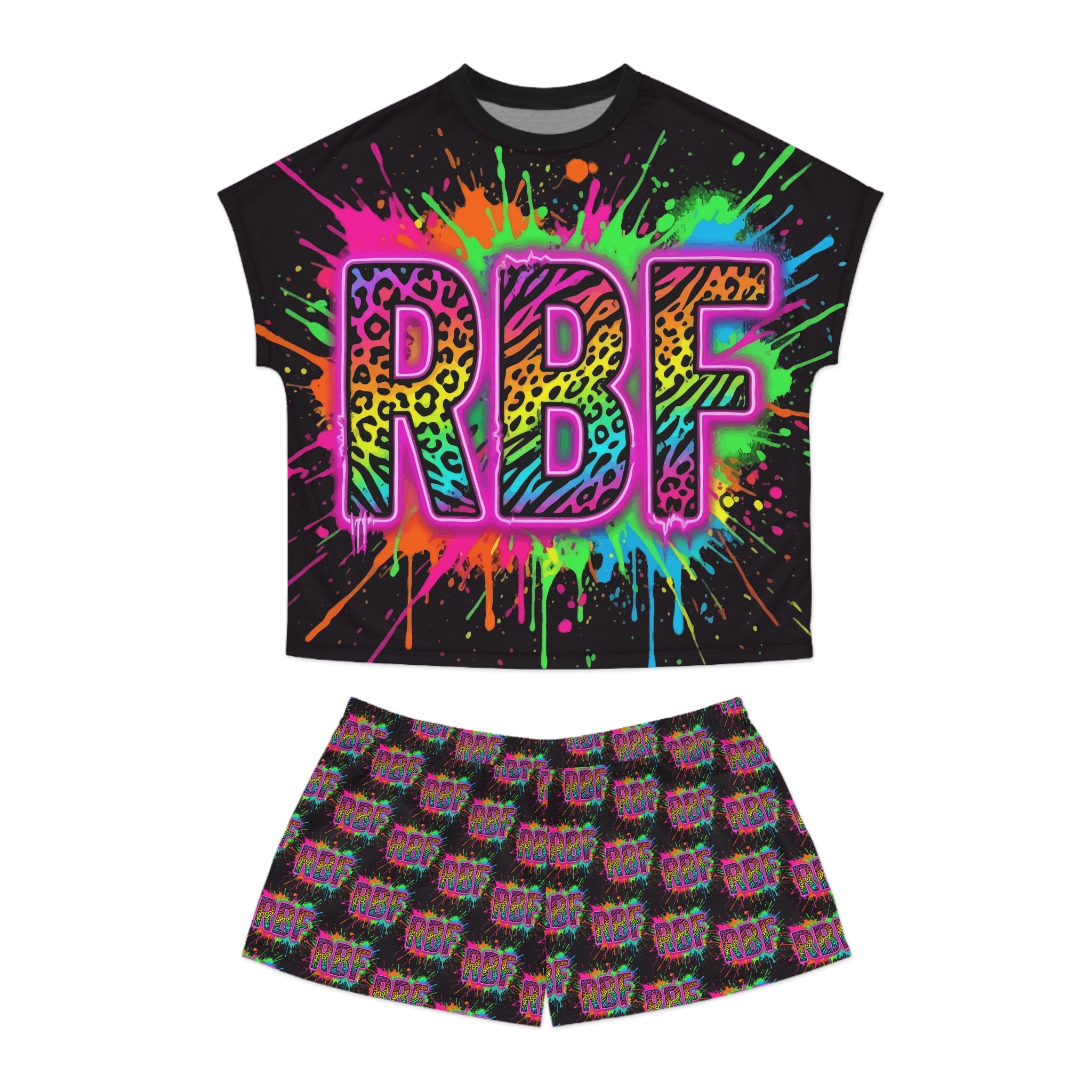 RBF Neon Splash Pajama Set
