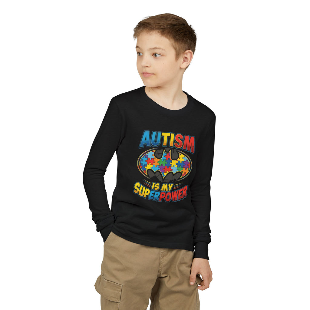 Autism Is My Superpower Youth Long Sleeve Tee