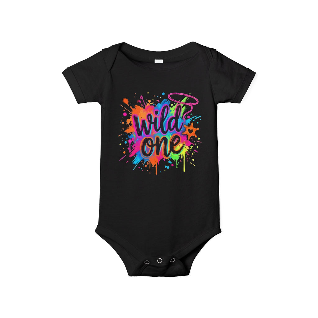 Wild One Baby Bodysuit – Colorful Graffiti 1st Birthday Infant Onesie