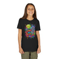 Youth Tee — 'Living My Best Life' Neon Skull Graphic