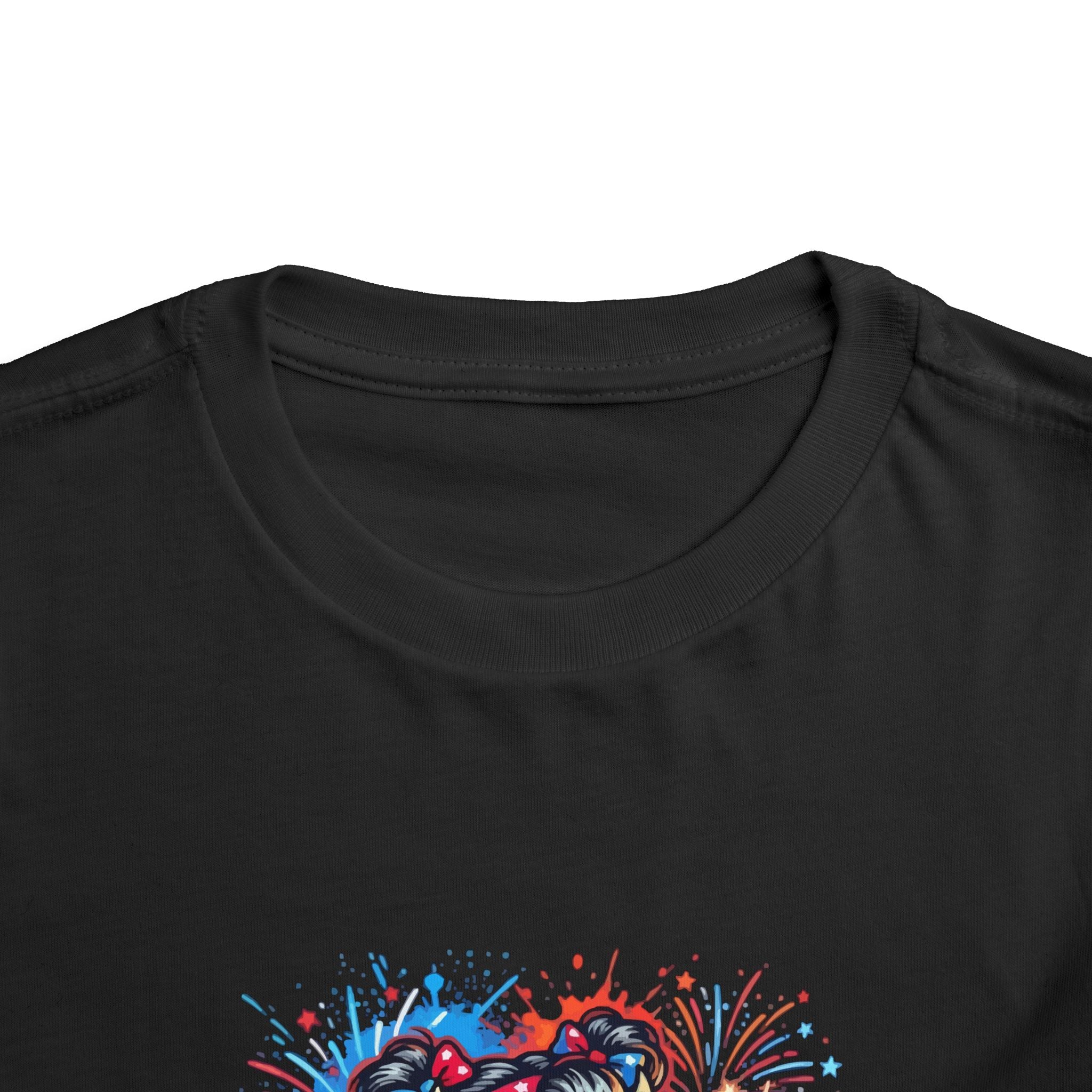 Toddler Tee — Cute Firework Monster "Light It Up" Graphic Shirt