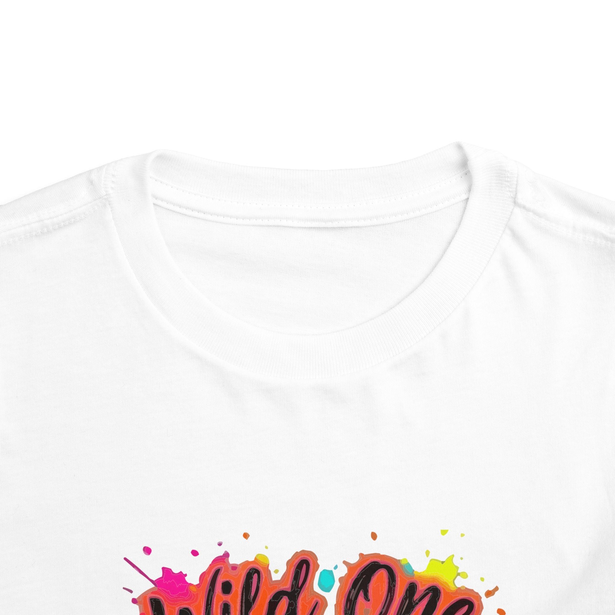 Wild One Toddler Tee — Colorful Cowboy Boots 1st Birthday Shirt