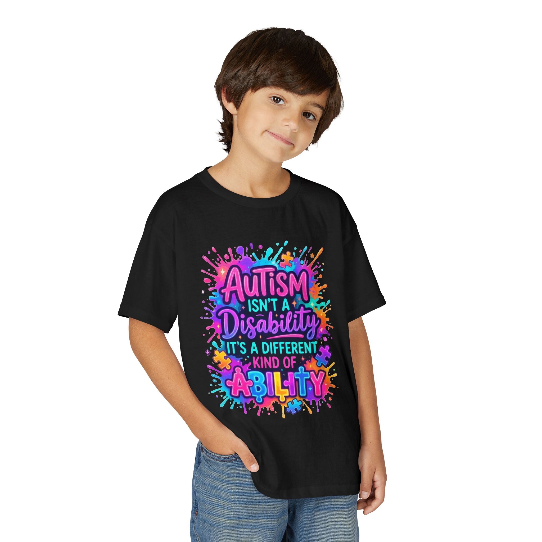Autism Isn’t A Disability Youth T-Shirt — Different Kind of Ability Pride Tee