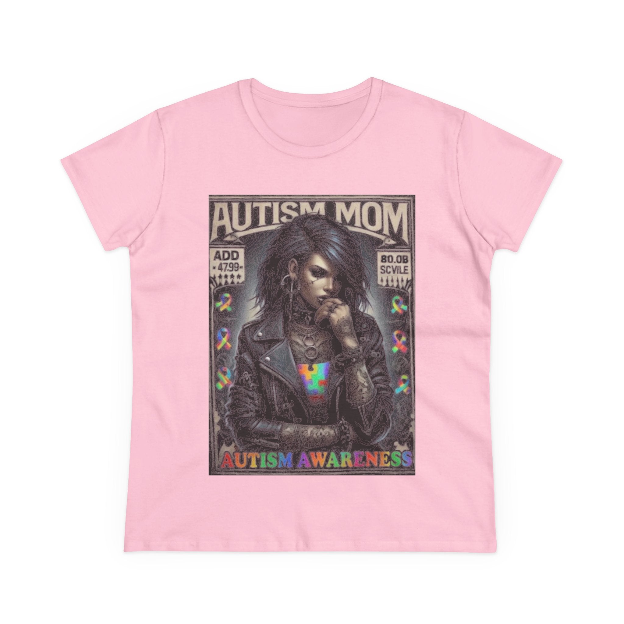 Autism Mom Tee — Gothic Rock Autism Awareness Women's T‑Shirt