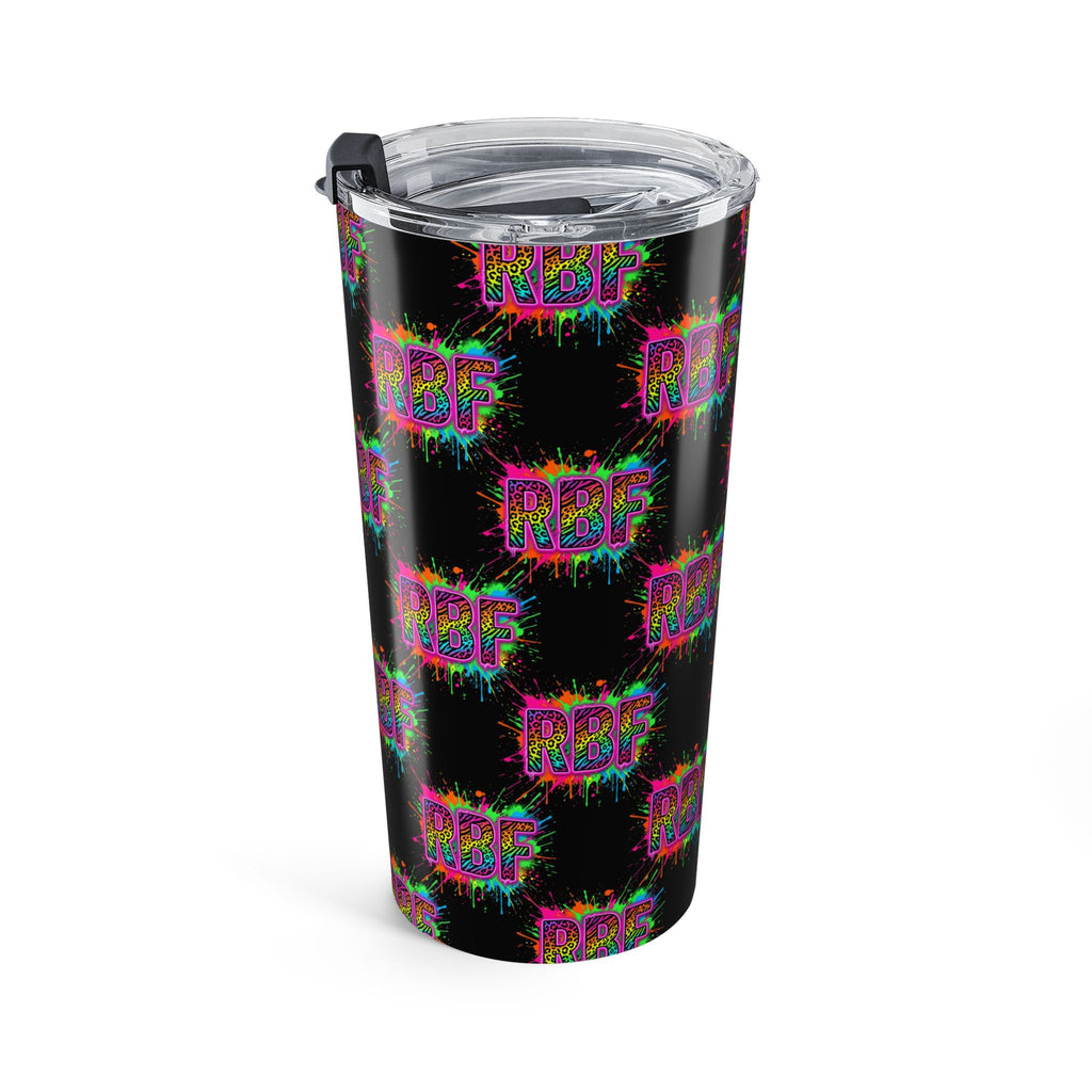 20oz Tumbler — Neon Drip "RBF" Stainless Steel Travel Cup