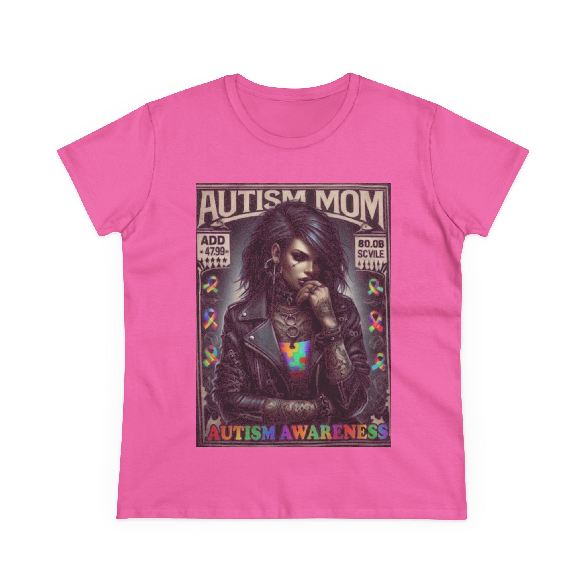 Autism Mom Tee — Gothic Rock Autism Awareness Women's T‑Shirt